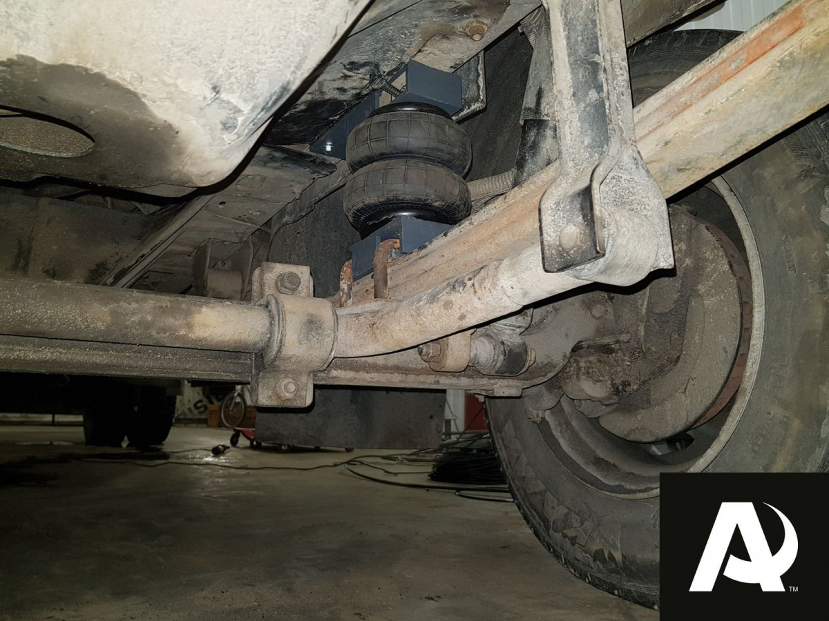 Фото установки пневмоподвески передняя ось на Газон NEXT своими руками