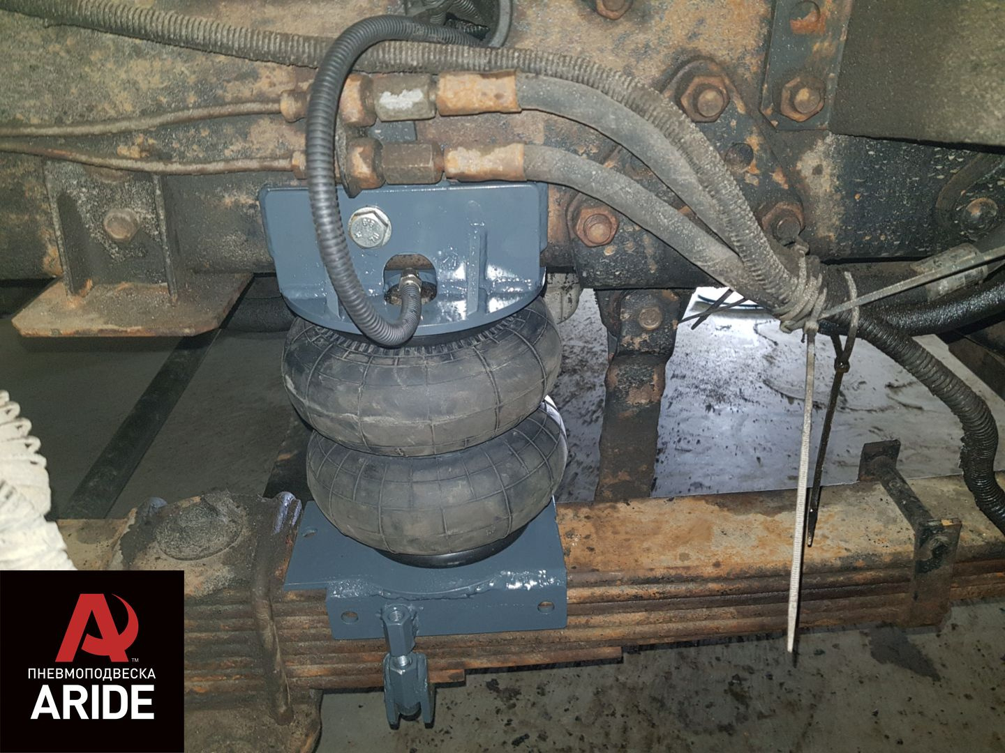 Пневмоподвеска на краны-манипуляторы 