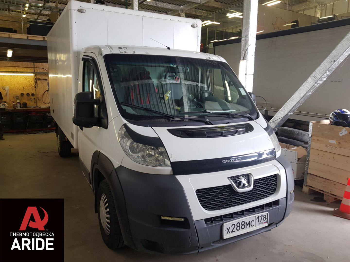 Пневмоподвеска на фургон Pegeout Boxer 