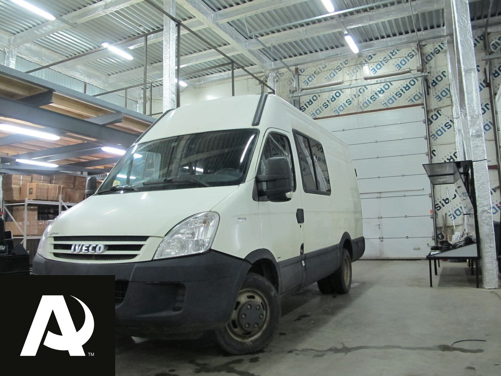 Установка пневмоподвески на переднюю и заднюю ось Iveco Daily 35C12 - фото и описание работ, технические детали проекта и характеристики