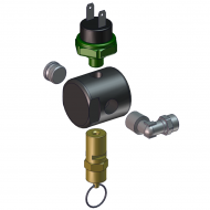 Сборка и крепление коллекторного узла пневмоподвески