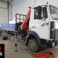 Пневмоподвеска на крано-манипуляторную установку