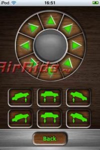 Управление пневмоподвеской с помощью I-Pod; I-Pad; I-Phone