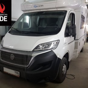 Установка комплекта задней пневмоподвески с двухконтурной системой управления ﻿Fiat Ducato