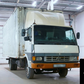 Установка пневмоподвески на автомобиль TATA 613