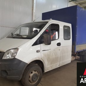 Установка пневмоподвески на переднюю и заднюю ось на Газель Некст