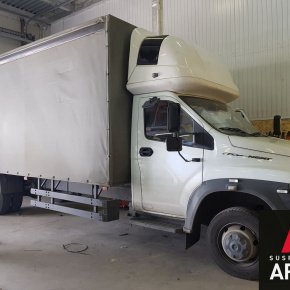 Установка усиленной пневмоподвески на переднюю и заднюю ось ГАЗ Газон NEXT (22.06.2018)