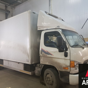 Установка пневмоподвески на переднюю ось HD78 с двигателем D4GA