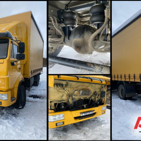 Установка вспомогательной пневмоподвески на КАМАЗ 4308