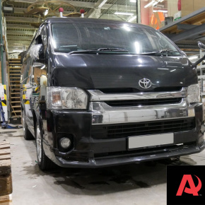 Установка пневмоподвески на Toyota Hiace