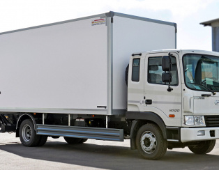 Установка пневмоподвески на переднюю Hyundai HD 120 