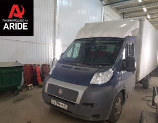Установка задней пневмоподвески ﻿Fiat Ducato с выводом ниппеля подкачки