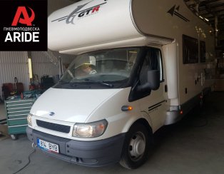 Установка задней пневмоподвески с управление на два контура ﻿Ford Transit RWD