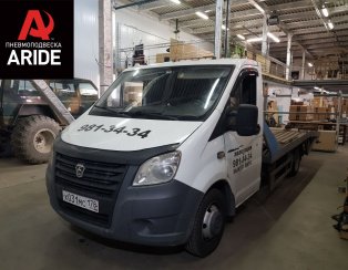 Установка задней пневмоподвески ГАЗ (GAZ) Газель NEXT Эвакуатор