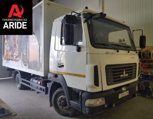 Установка передней пневмоподвески с одноконтурным управление из салона ﻿МАЗ Зубренок (43070)