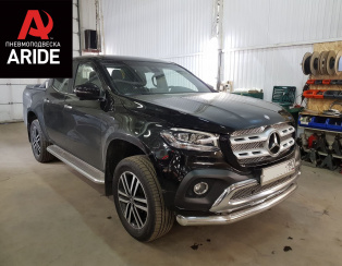 Установка задней пневмоподвески с управление из салона ﻿Mercedes X-class