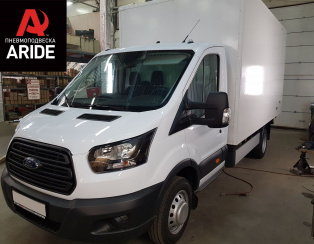 Установка комплекта задней пневмоподвески с управлением из салона ﻿Ford Transit RWD