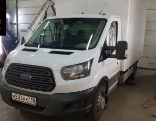 Установка задней пневмоподвески с управлением из кабины ﻿Ford Transit RWD