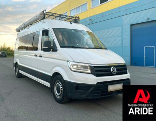 Установка пневмоподвески на Volkswagen Crafter