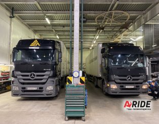 Установка механизмов подъема оси для Деловых Линий