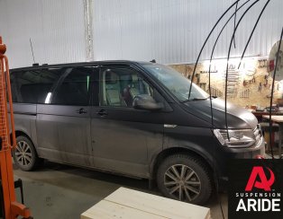 Установка пневмоподвески на заднюю ось Volkswagen Multivan T6