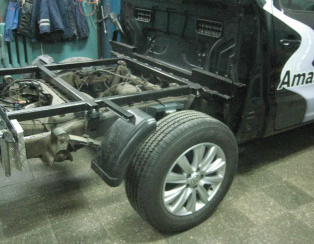 Установка пневмоподвески Volkswagen Amarok