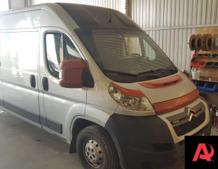 Установка осевого комплекта на ниппелях Citroen Jumper