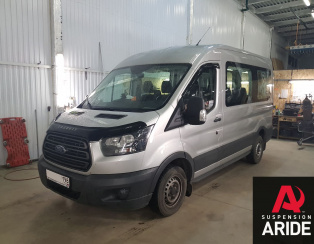 Установка пневмоподвески на заднюю ось Ford Transit 2017 (передний привод) (18.06.2018)