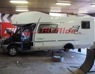 Пневмоподвеска на автодом Ford Transit