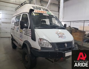 Установка пневмоподвески на переднюю и заднюю ось Газ Газель 4x4