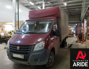 Установка пневмоподвески на переднюю и заднюю ось ГАЗ Газель NEXT (06.07.2018)