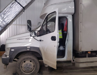 Установка пневмоподвески на заднюю ось Газон NEXT с усиленной рамой Луидор