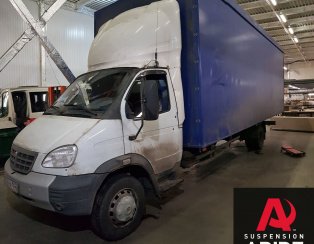 Установка пневмоподвески на переднюю и заднюю ось Газ Валдай