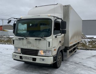 Установка передней пневмоподвески Hyundai HD120 (Двигатель D6GA)