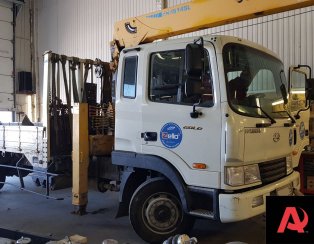 Установка передней пневмоподвески на кран-манипулятор Hyundai HD 120