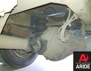 Установка пневмоподвески на переднюю ось и заднюю ось Hyundai HD78