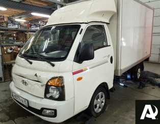 Установка пневмоподвески на заднюю ось Hyundai Porter II