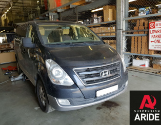 Установка пневмоэлементов в пружины Hyundai Starex