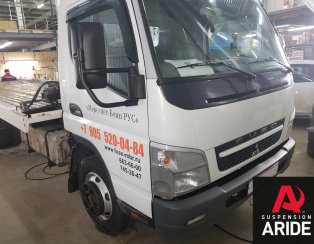 Установка пневмоподвески на Fuso Canter C эвакуатор