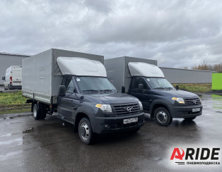 Пневмоподвеска на УАЗ Профи Полуторка