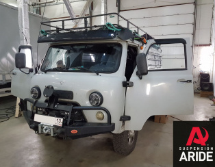 Установка пневмоподвески   УАЗ Буханка