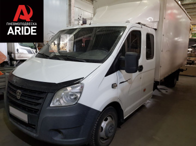 Рис. 9 Наши проекты: Пневмоподвеска на ГАЗ (GAZ) Газель NEXT доработка пневмоподвески - Этапы установки