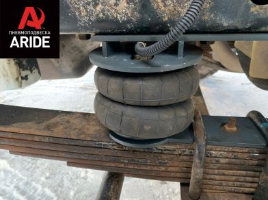 Рис. 1 Наши проекты: Установка пневмоподвески на переднюю Hyundai HD 120