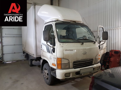 Рис. 20 Наши проекты: Пневмоподвеска на Hyundai HD 35 - Этапы установки