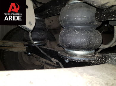 Рис. 4 Наши проекты: Пневмоподвеска на Hyundai HD 35 - Этапы установки