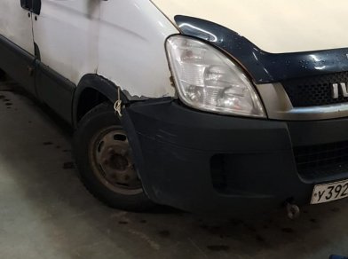 Рис. 1 Наши проекты: Установка дополнительной передней пневмоподвески ﻿Iveco Daily 35C