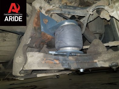 Рис. 10 Наши проекты: Установка дополнительной передней пневмоподвески ﻿Iveco Daily 35C