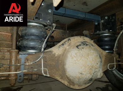 Рис. 3 Наши проекты: Установка задней пневмоподвески ﻿Isuzu NP75