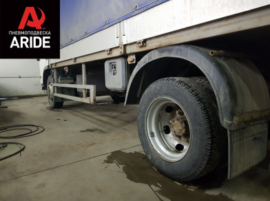 Рис. 2 Наши проекты: Установка задней пневмоподвески ﻿Isuzu NP75