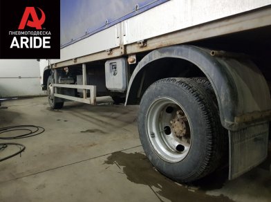 Рис. 2 Наши проекты: Установка задней пневмоподвески ﻿Isuzu NP75